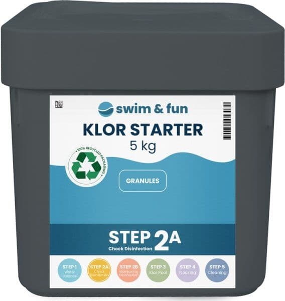 Swim & Fun Klorstarter, Hurtigtopl. Granulat, 5 Kg