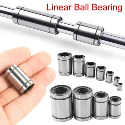 Inspire Select LM Series Linear Ball Bearing Chrome Steel CNC Linear Motion Bushing For 3D Printers, CNC Machines & Robotics lm6uu 6x12x19