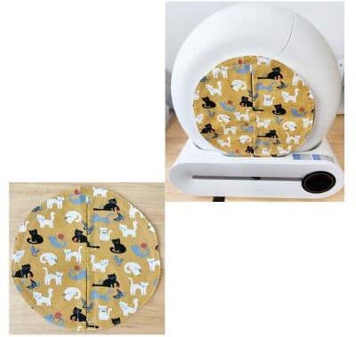 Fusion Finds Magnetic Cat Litter Box Curtain For Odor Control And Privacy new Curtain Yellow