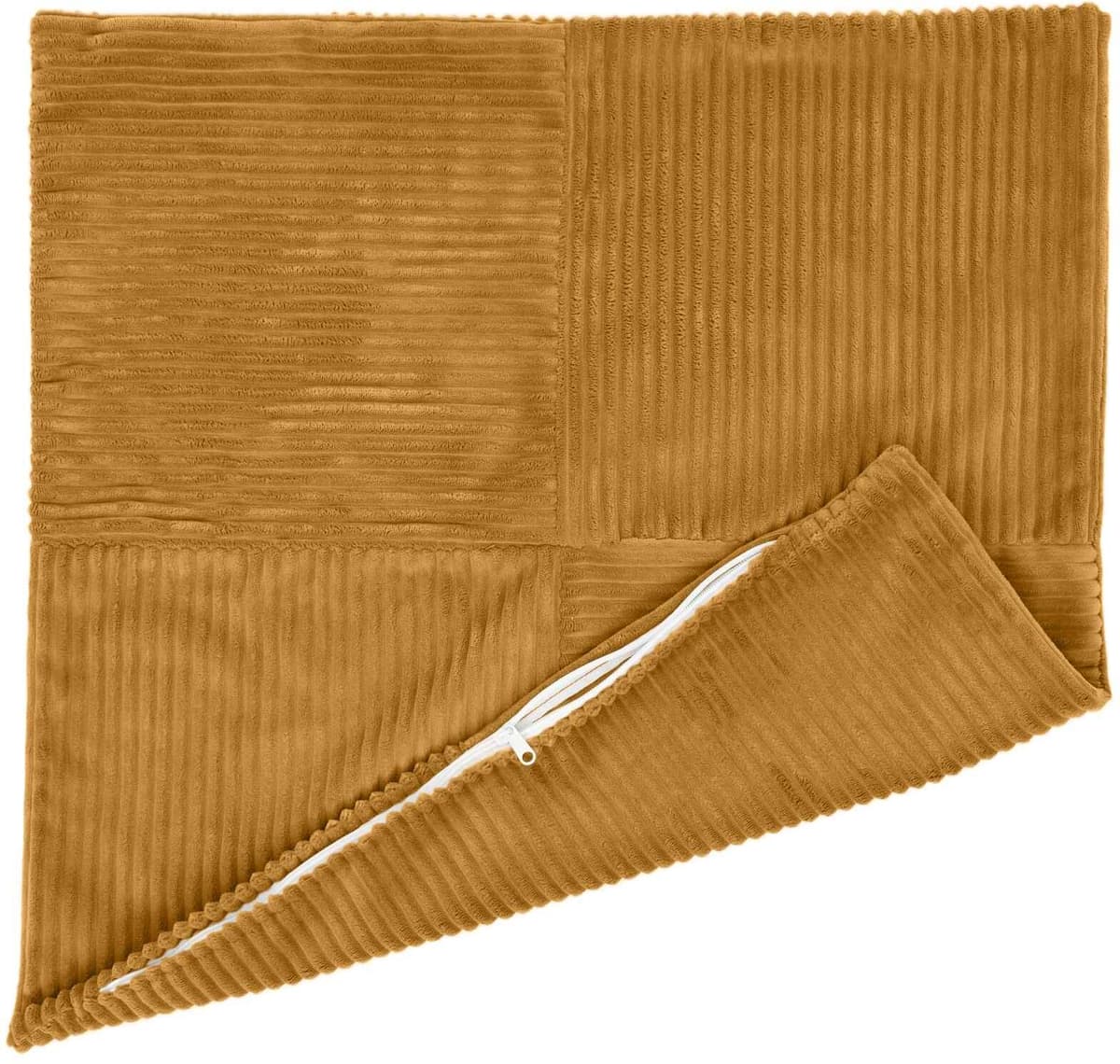 vidaXL Housse de coussin 6 pc ALMELO Jaune 35 x 35 cm velours côtelé