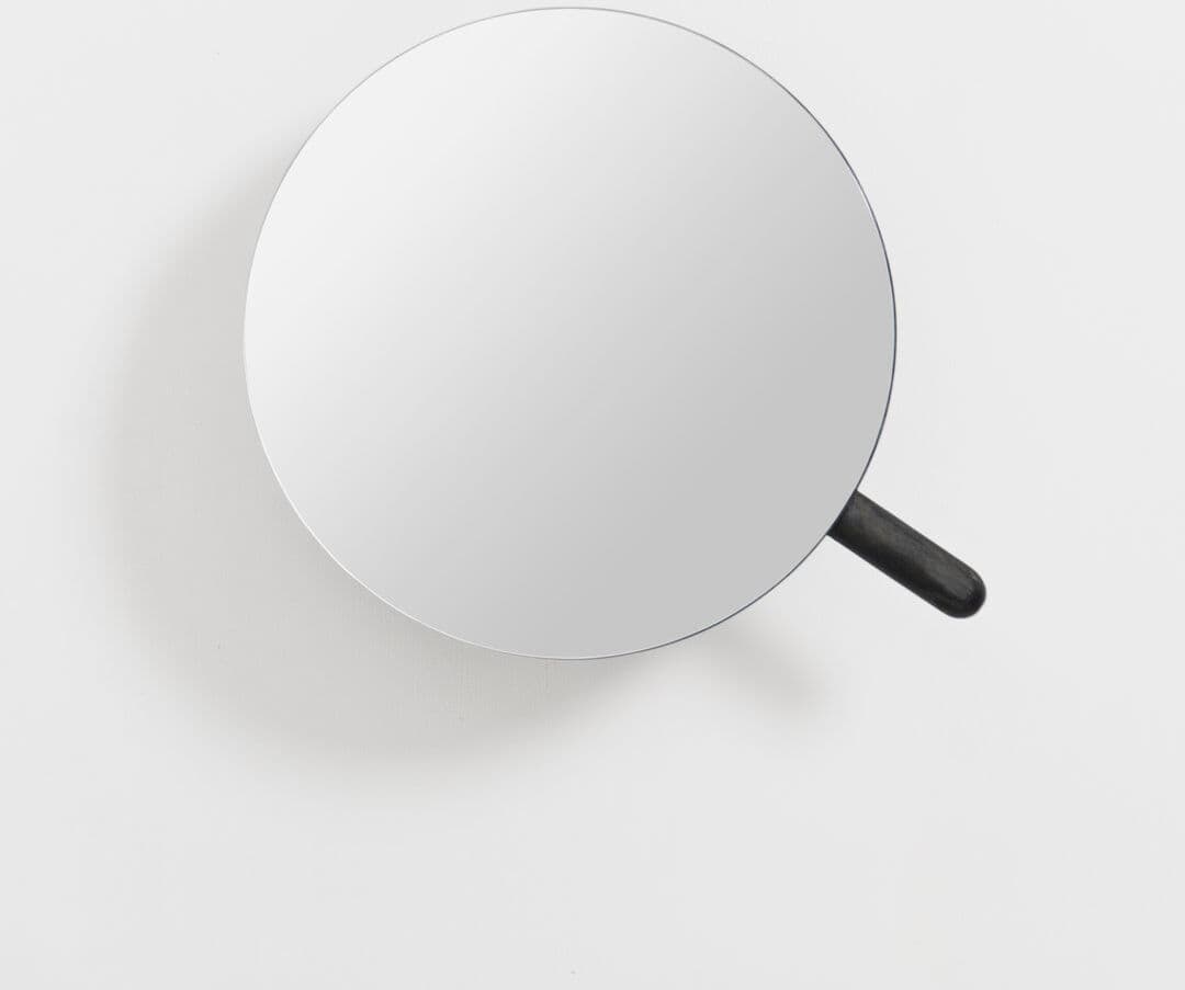 17 Stories Ayven Mirror Dark Oak 18cm H X 18cm W X 7.7cm D