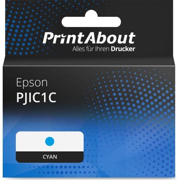 PrintAbout Druckerpatrone kompatibel mit Epson PJIC1C - Cyan