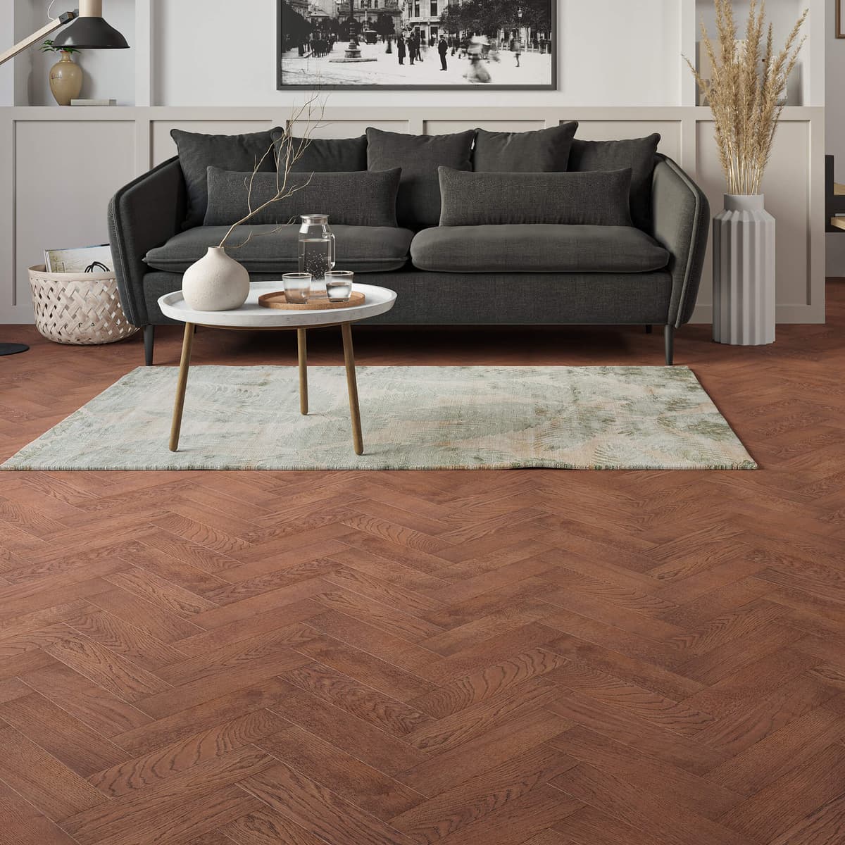 Luxury Flooring Engineered Oak Brushed & Oiled Flooring - 10mm x 300mm x 80mm