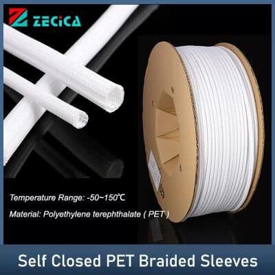 Uplifted Finds Self Closing Braided Cable Sleeve High Performance PET Insulated Split Loom Wire Organizer Wrap 5m 19mm