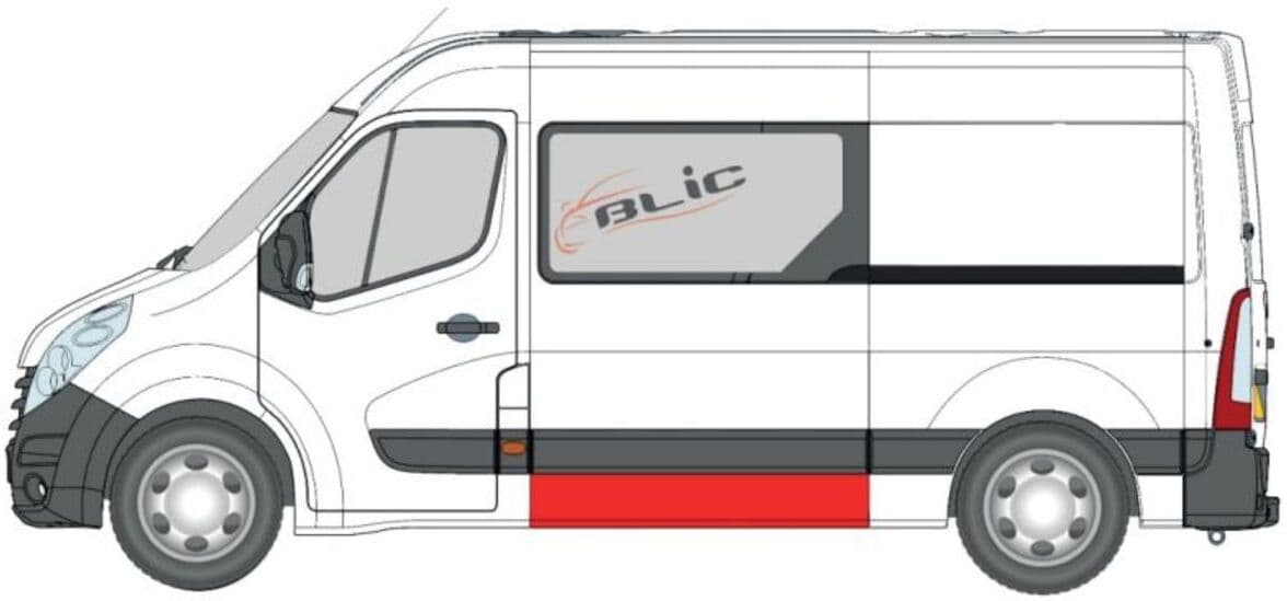 Sivuseinä Blic 6505-06-6089012p Vasen