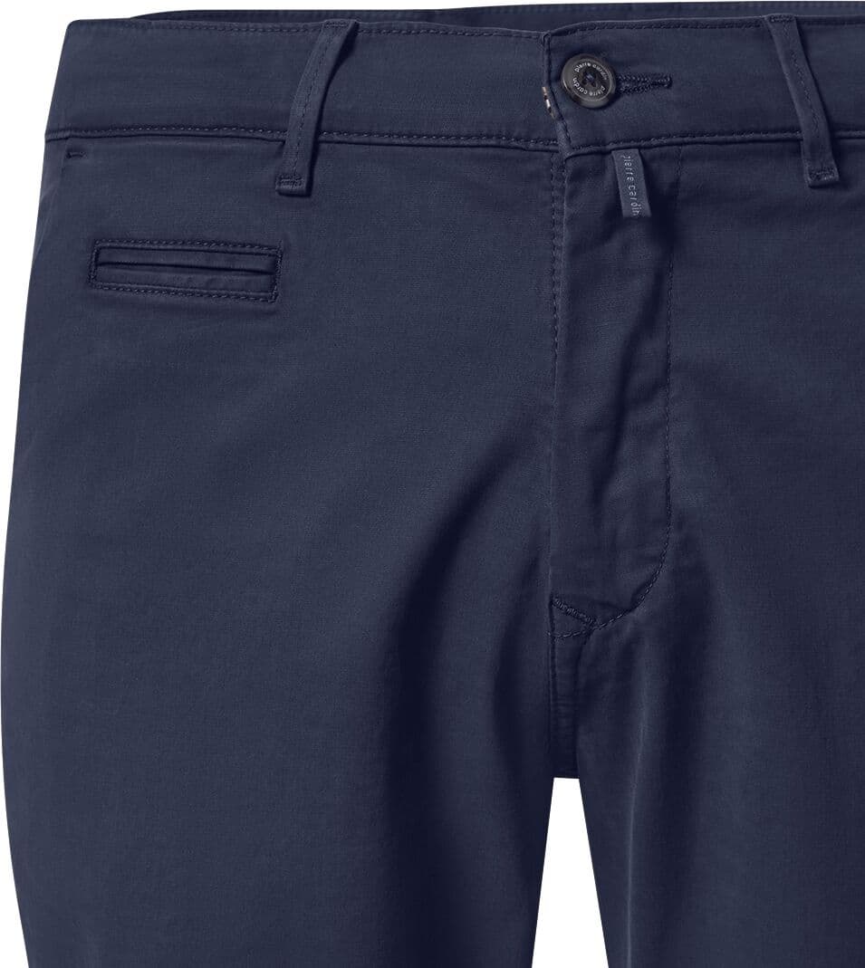 Chinohose PIERRE CARDIN "PC-Castres", Herren, Gr. 36, Länge 30, blau (salute), Web, Obermaterial: 71% Baumwolle, 27% Lyocell, 2% Elasthan, regular fit knöchelfrei, Hosen Chinohose, im Four-Pocket Style salute 36, Länge 30