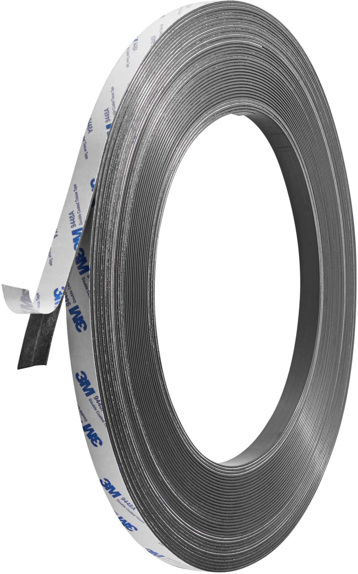 SPRINTIS Cinta magnética autoadhesiva, fuerte 15 mm   30 m   2 mm, ferrita, negro