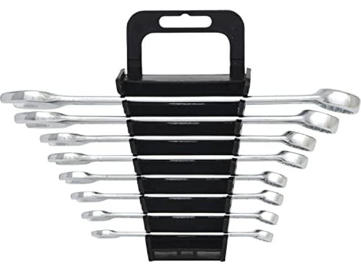 KS Tools 517.0048 Ring-steeksleutelset, gebogen, 8-dlg, 8-19mm