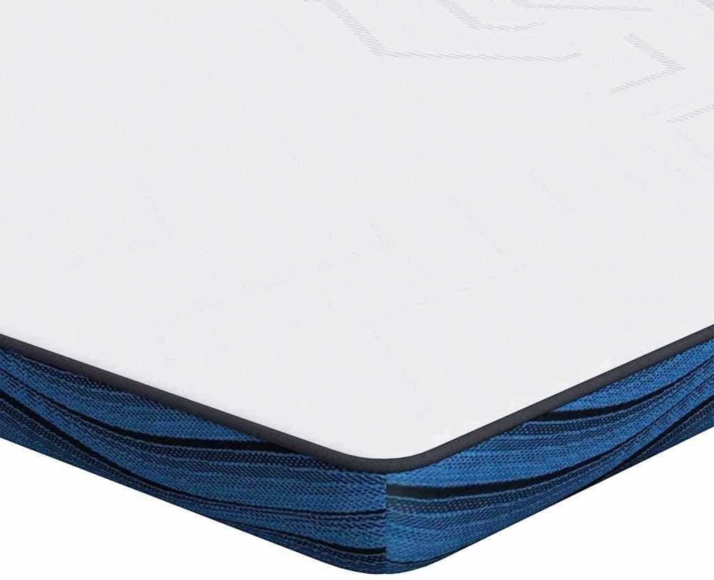 vidaXL Surmatelas 140 x 190 cm d’épaisseur Tissu jacquard Blanc