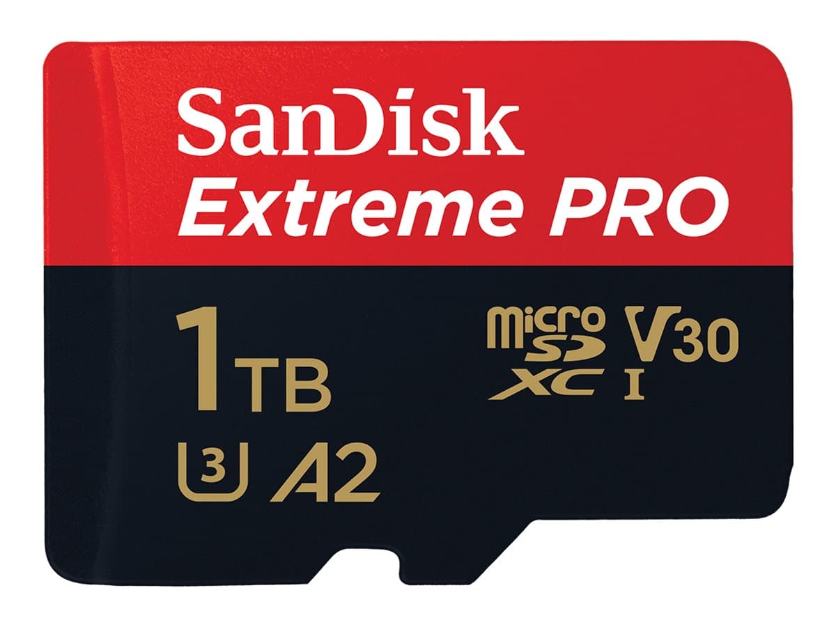 SanDisk Extreme Pro 1 TB microSDXC UHS-I-Speicherkarte bis 200 MB/s SDSQXCD-1T00-GN6MA