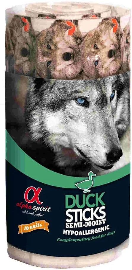 Alpha Caja De Ristra De Pato Canino 12x160g Comida Para Perros Multicolor One Size