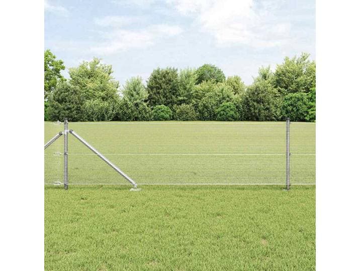 vidaXL Geschweißter Drahtzaun mit Stacheln 25 x 0,5 m Verzinkter Stahl