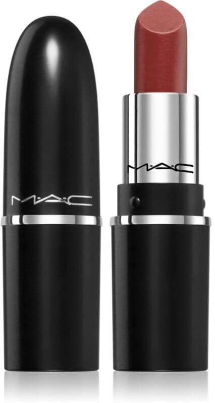 MAC Cosmetics MACximal Sleek Satin Lipstick Mini σατέν κραγιόν για τέλεια εμφάνιση απόχρωση CREME IN YOUR COFFEE 1.5 γρ
