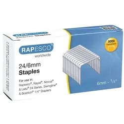 RAPESCO Heftklammern »24/6« silber