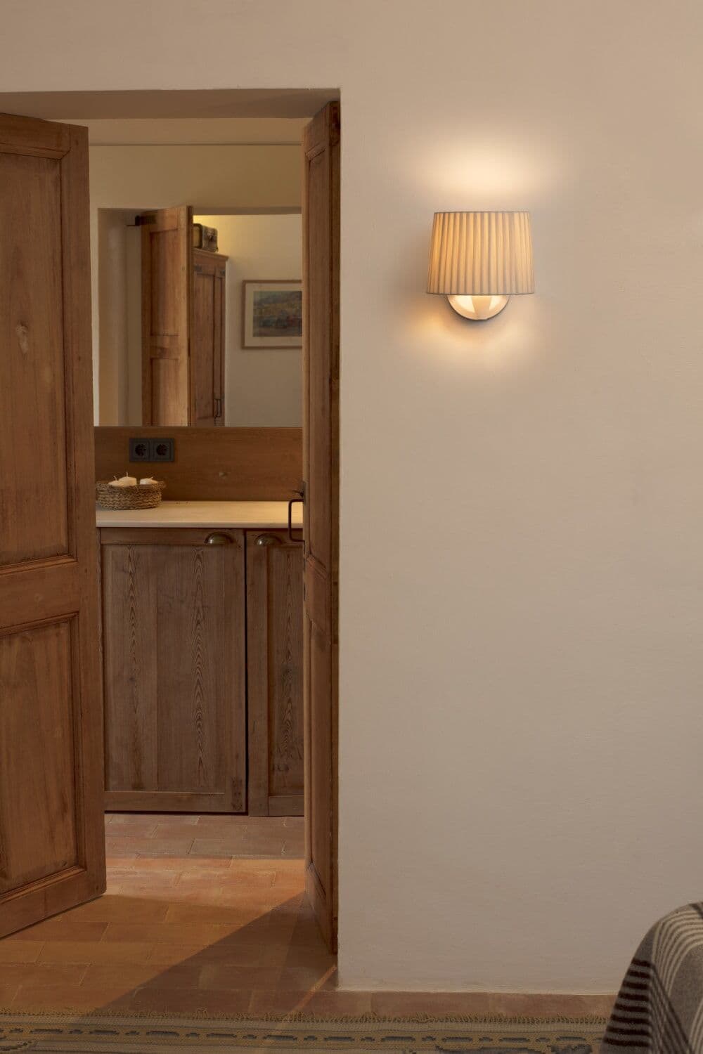 FARO BARCELONA Aplique acero beige 21.5x24.5x21.5 cm