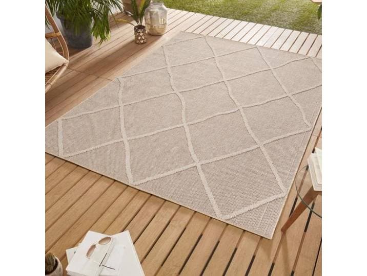 Tapis - SIMPEX - Boho Marocain - 240 x 340 cm - 100% Polypropylène - Motif losange