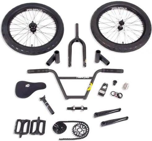 Stolen/Fiction Cassette V8 BMX Build Kit (Matte Black - Left hand drive)