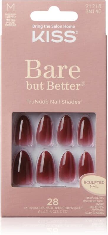 Kiss Bare But Better Medium False Nails Chemistry 28 pc