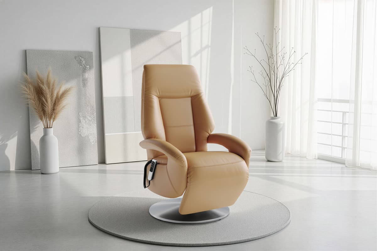 TV-Sessel SIT & MORE "Enjoy", cappuccino, B:74cm H:113cm T:77cm, Sessel, TV-Sessel, in Grösse S, oder M, oder L, wahlweise mit Motor und Aufstehhilfe cappuccino NaturLEDER®, Ergonomie L,mit Kopfteilverstellung,mit 2 Motoren,mit Aufstehhilfe, B/H/T: 74cm x