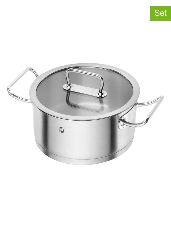 Zwilling 2tlg. Set: Edelstahl-Kochtopf ''Pro'' - 4,3 l - onesize