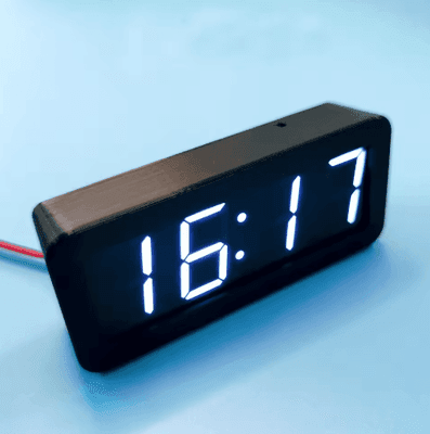 Inspire Picks GPS Beidou Digital Car Clock USB 5V 12V LED Time Display With Memory white