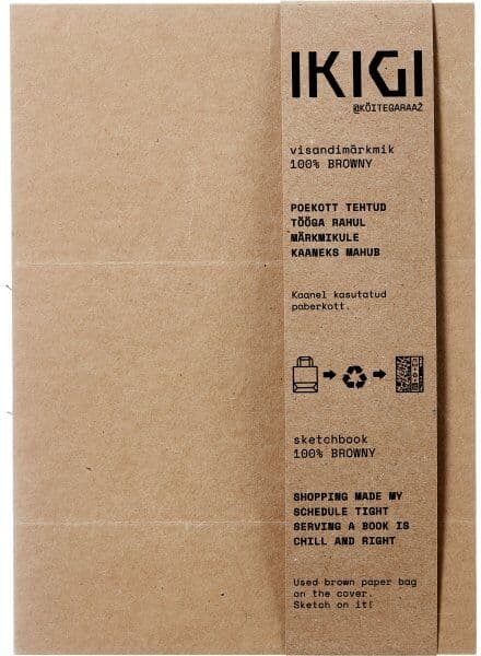 Ikigi Paper Bag Notesbog, A5, Blank