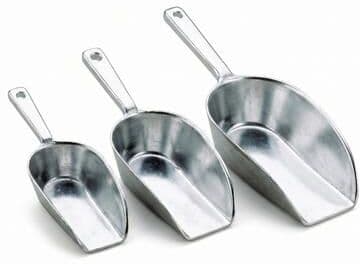 HIC Kitchen Flat Bottom Food Scoops, Set of 3