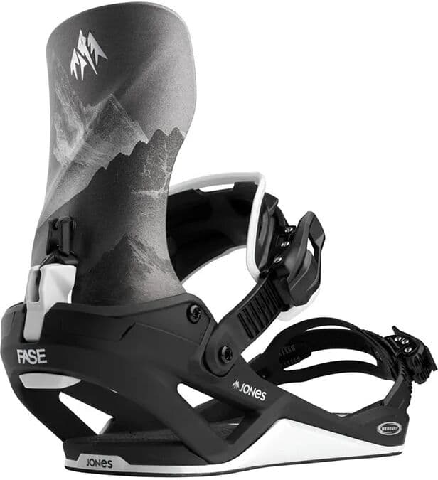 Jones Fijaciones De Snowboard Mercury Fase Mtn Black / Silver S