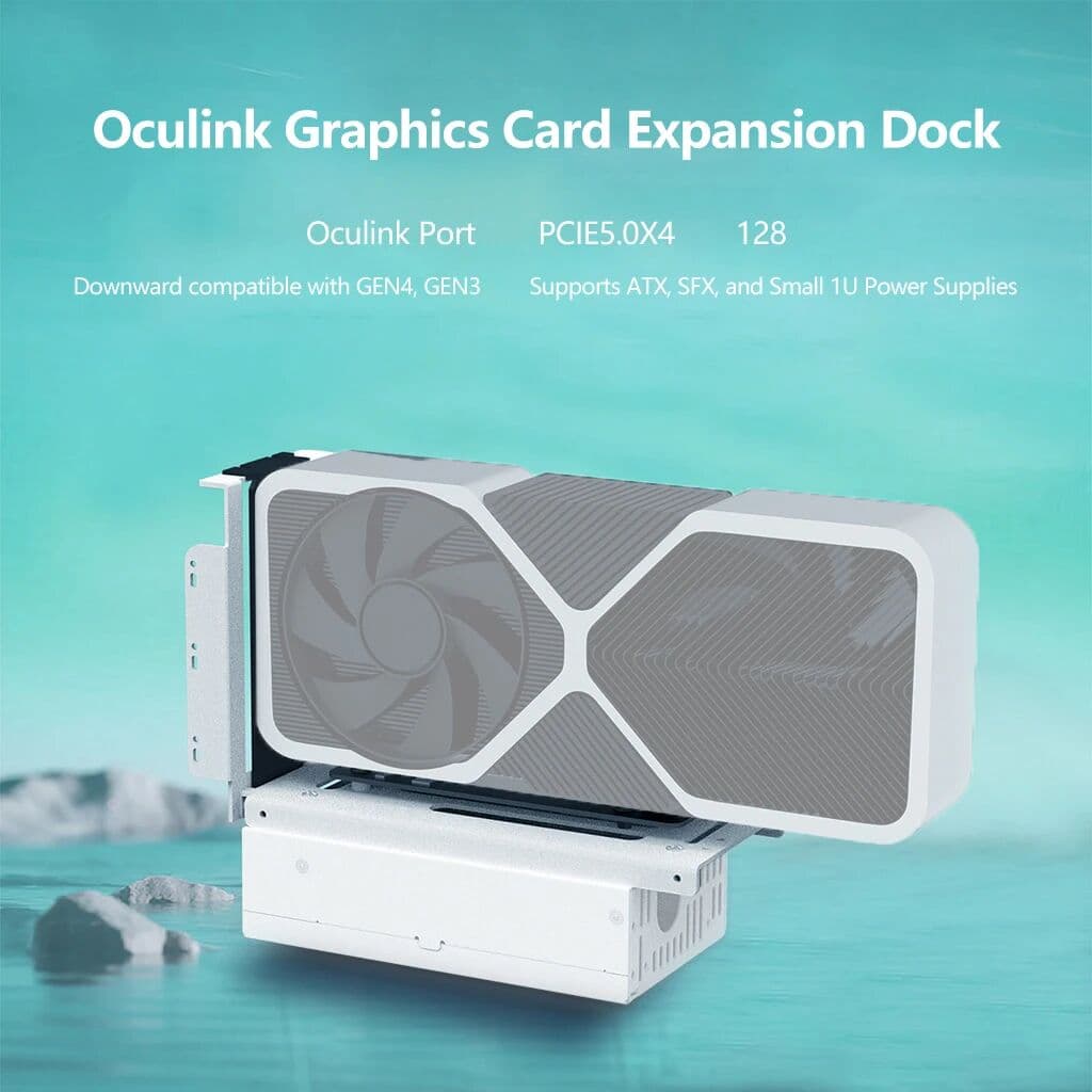 XT-XINTE DOCK-OC7W PCIe5.0 X4 EGPU Oculink External Graphics Card Dock for GDP Laptop M.2 External Docking Station 8611 Direct Connection
