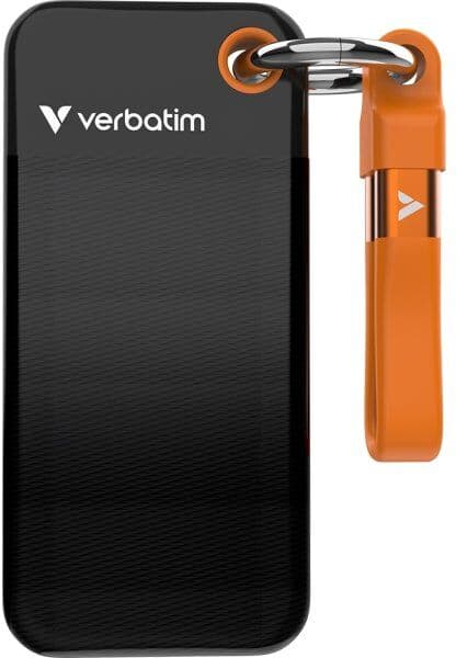 Verbatim Usb 3.2 Gen 2 2tb, Ssd, Sort/orange