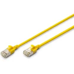 Digitus CAT 6A F-FTP Slim Patchkabel, 1,5m, Gelb