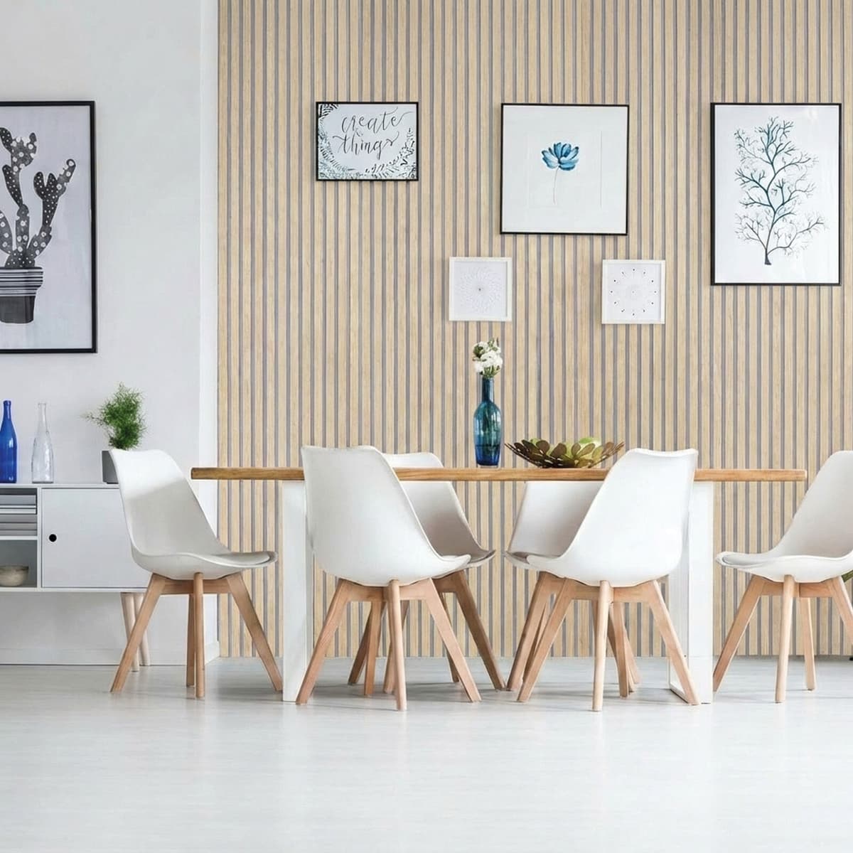 B2B Partner Drewniany panel akustyczny, 2400 x 600 mm, B2BP003, dąb