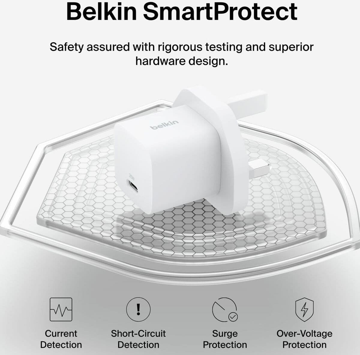Belkin 25W USB-C Wall Charger & 1m USB-C Cable - Twin Pack