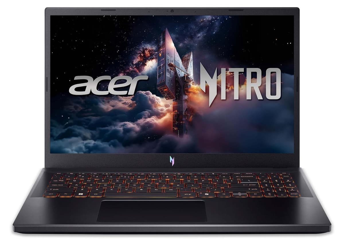 Acer Nitro V15 (Obsidian Black, 15,6" Full-HD, Intel Core i7-13620H, GeForce RTX 5060, 64 GB RAM, 2 TB SSD) mit Windows 11 Pro
