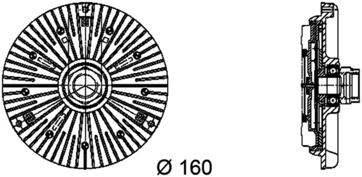 Kytkin, Jäähdyttimen Tuuletin Mahle Cfc 94 000p