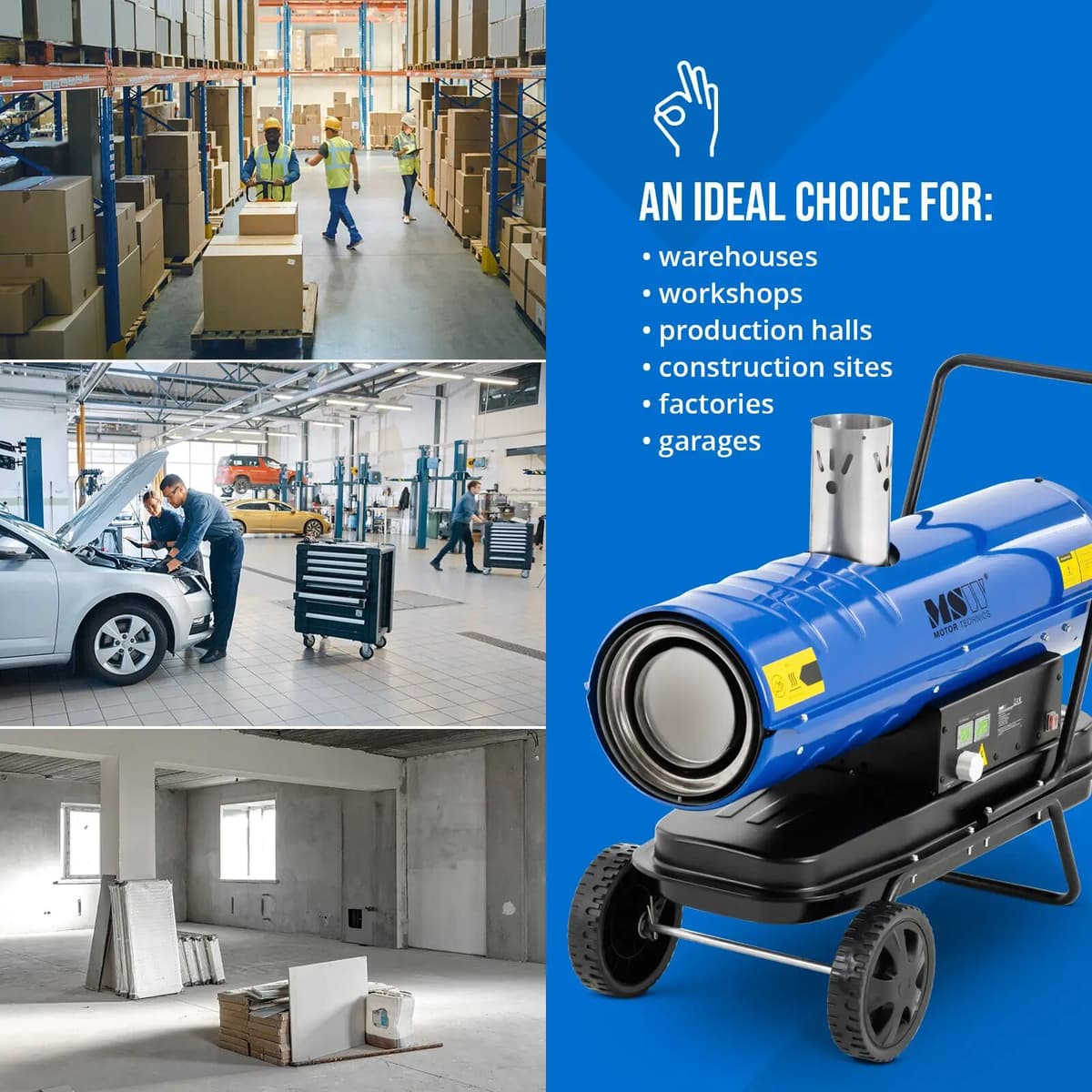 MSW Dieselový ohrievač – 20000 W – 20 l 10062157