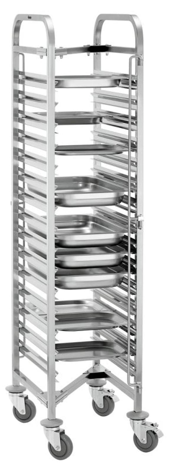 Bartscher AGN1500-1/1 Roestvrijstalen koelkast met 15 planken, Zilver, 150 kg