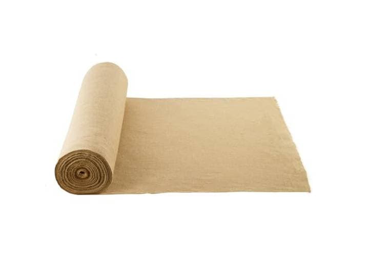 VEVOR Jute stof, jute stof, 50 x 50 cm brede natuurlijke stoffen rollen, 914 mm x 45,7 m, voor decoratie, handwerk, bruiloft, tuinieren, planten- en boomwinterafdekking