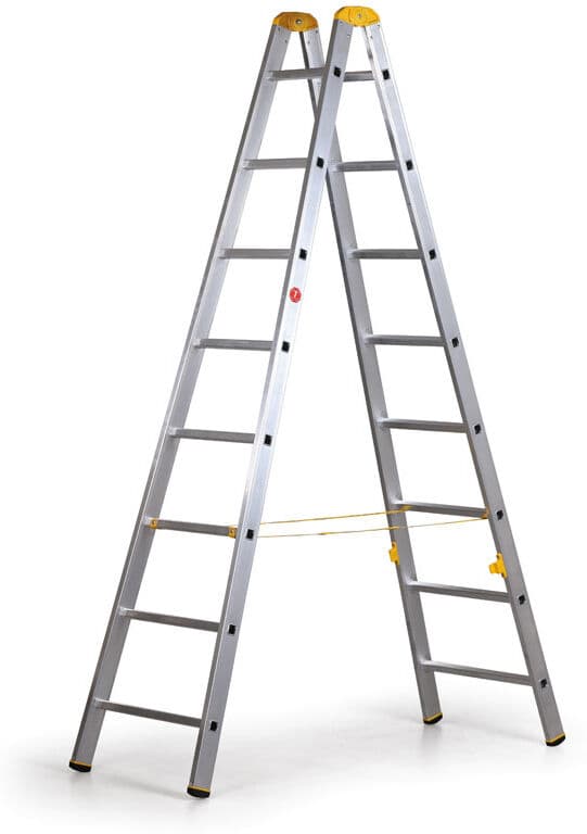 Hliníkové štafle ALVE FORTE, 2x8 priečok, výška 2,29 m