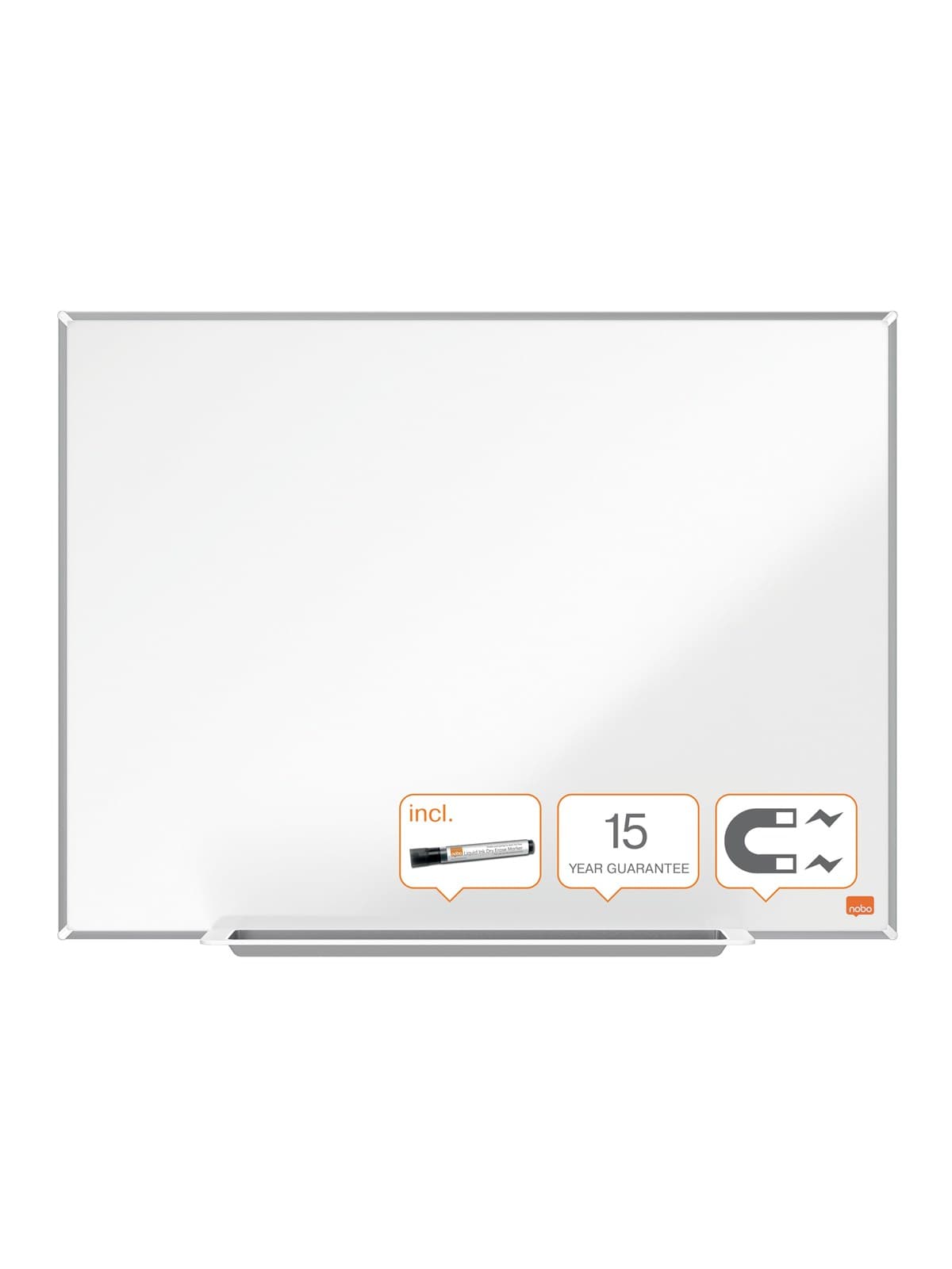 Nobo Impression Pro Whiteboard Stahl 45 x 60 cm