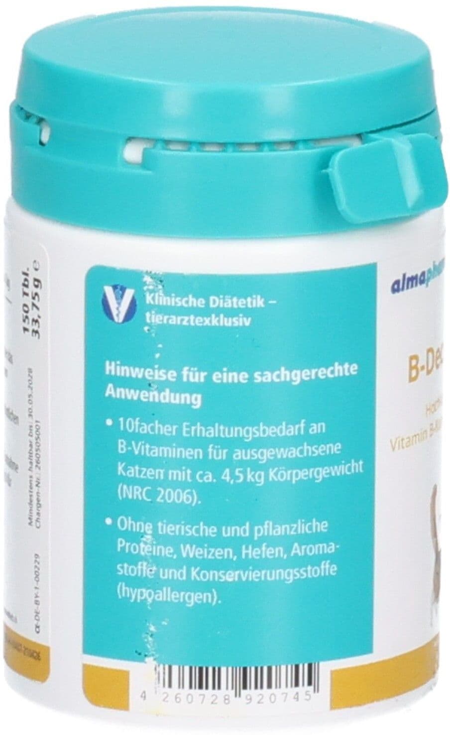 almapharm B-Decaplex K Ergänzungsfuttermittel für Katzen 150 St Tabletten