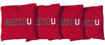 Skip's Garage Seattle SU Redhawks Red Cornhole Bags