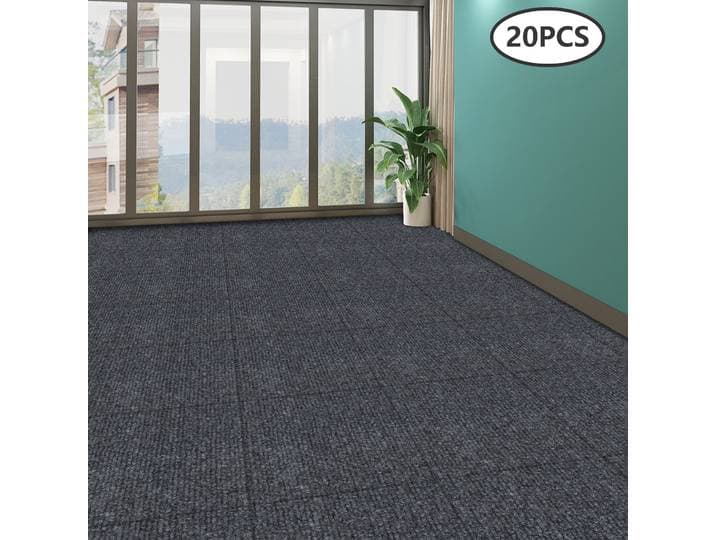Tapis carré + 50*50cm chacun, tapis de sol + 5mm d'épaisseur, tapis auto-adhésif + fibre de polyester + TPR, pour restaurants, salles familiales, couloirs, salles de jeux, bureaux d'enfants, hôtels,