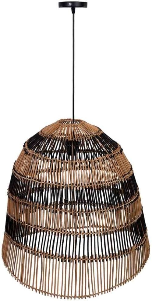 Wanderlust deco Lámpara techo de ratan marrón d56x55,5h cm