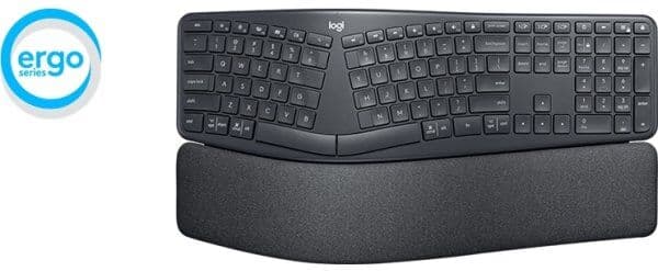 Logitech K860 Ergo Keyboard, Sort