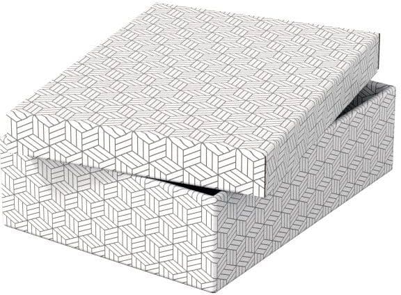 Esselte Home Boks   Medium Lav   Hvid   3 Stk.
