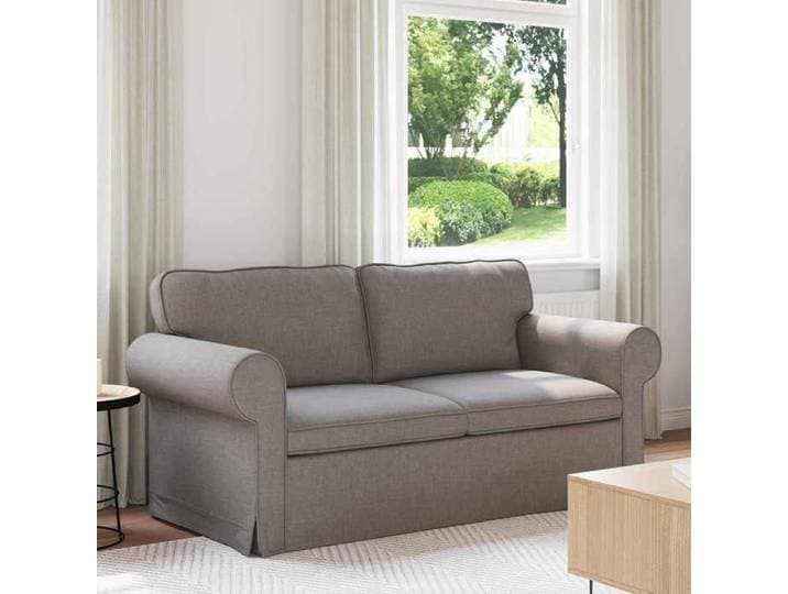 Moderne Canapé pour 2 places - 140cm - Fauteuil/Chaise-Sofa - Siège de canapé fixe - Taupe Métal @FR(6160)