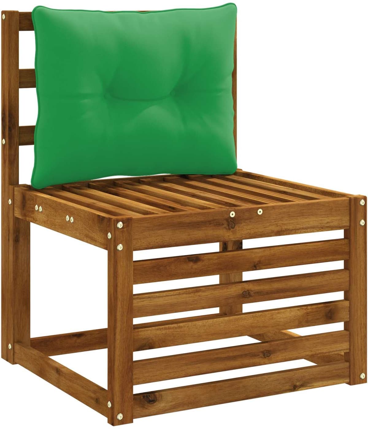 vidaXL Coussin de dos PUTTEN 100 % polyester Vert 50 x 40 x 10 cm