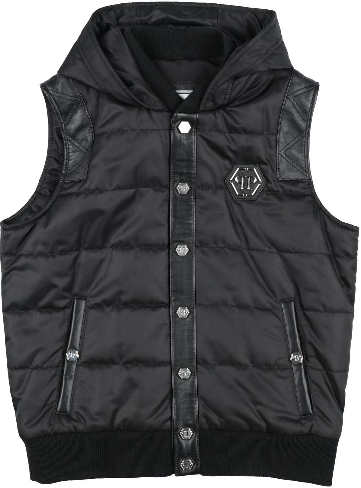 Philipp Plein Chompa sin mangas Niño Negro 12,14 Niño