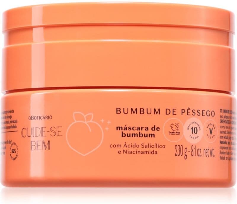 oBoticário Cuide-se Bem Bumbum de Pêssego maseczka na pośladki i biodra 230 g
